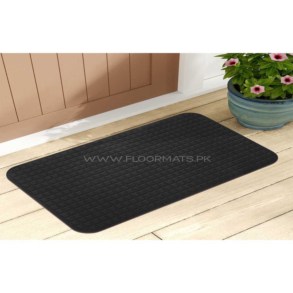 SQUARE TILE MAT-Black
