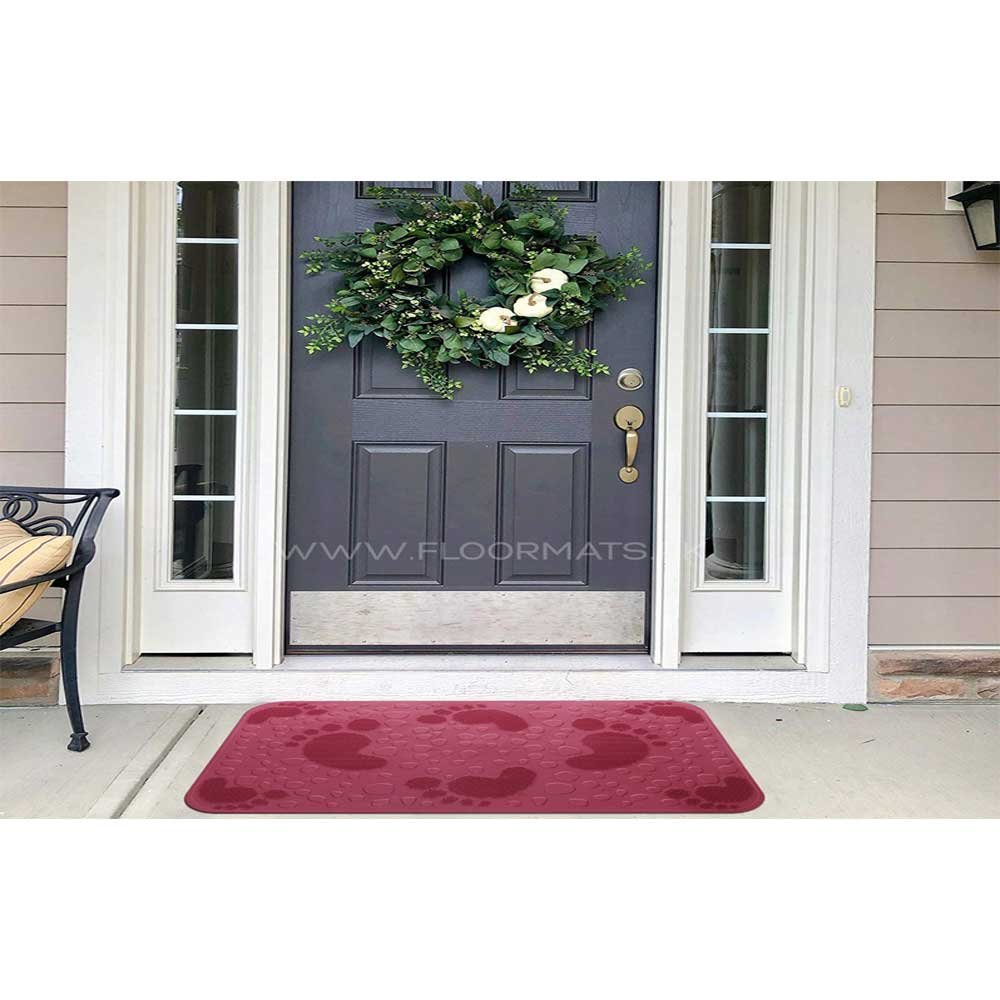 SQUARE SMALL FOOT MAT-Margenta