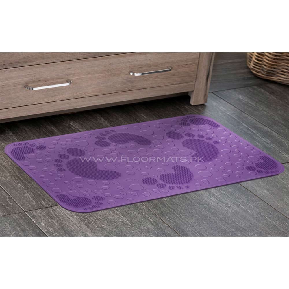 SQUARE SMALL FOOT MAT-Purple