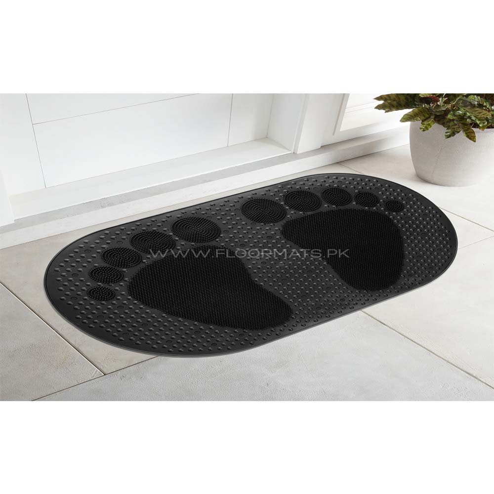 OVAL BIG FOOT MAT-Black