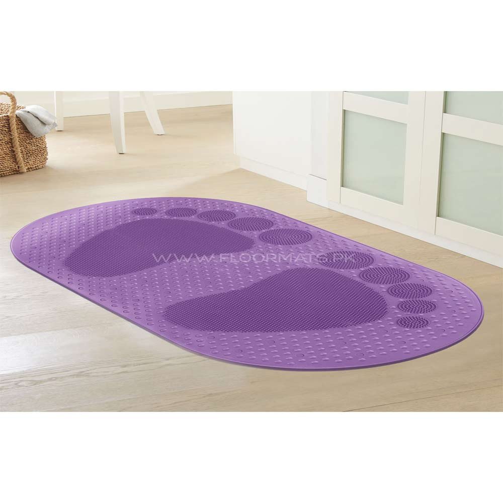 OVAL BIG FOOT MAT-Purple