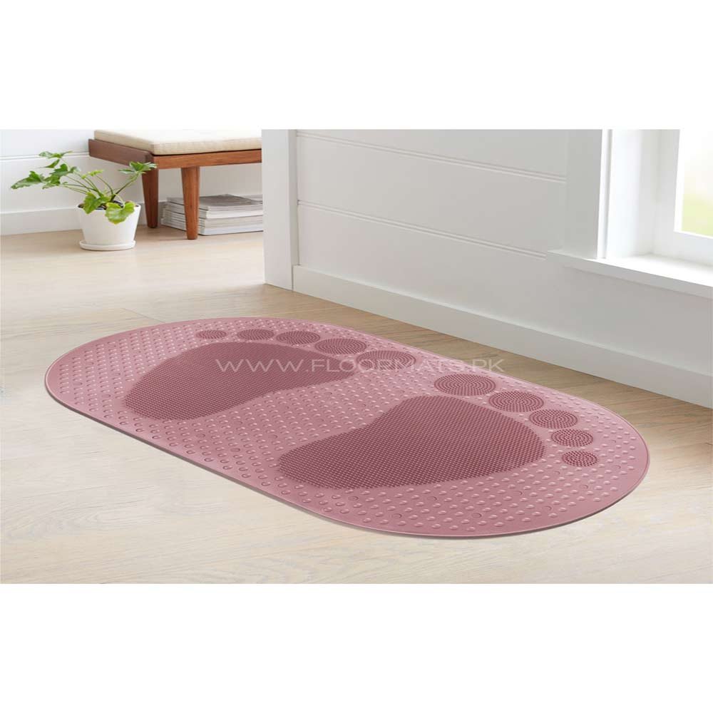 OVAL BIG FOOT MAT-Pink
