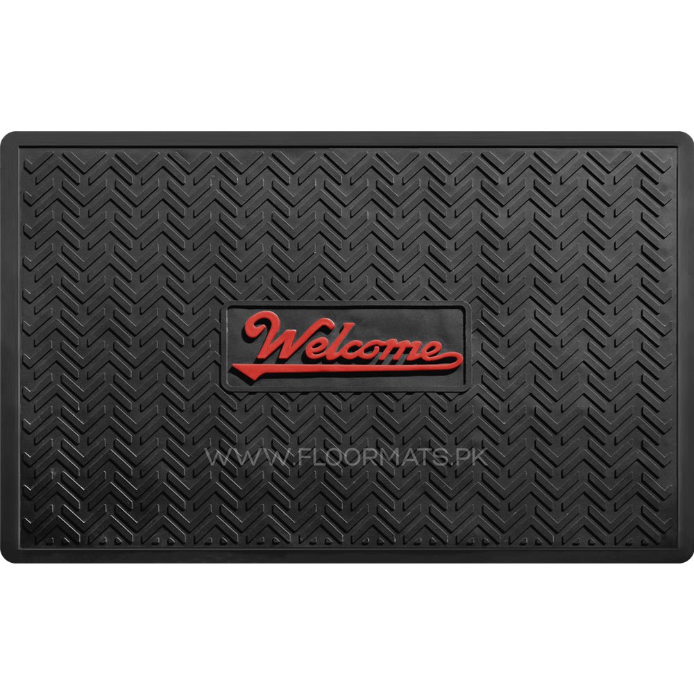 WELCOME RED LOGO MAT - Image 3