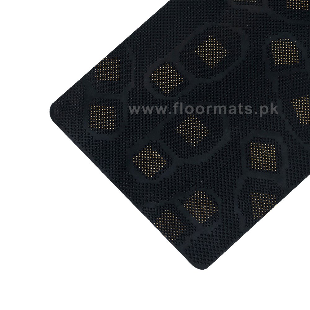 SHOES NAIL PRINTED MAT- GOLDEN - Image 2