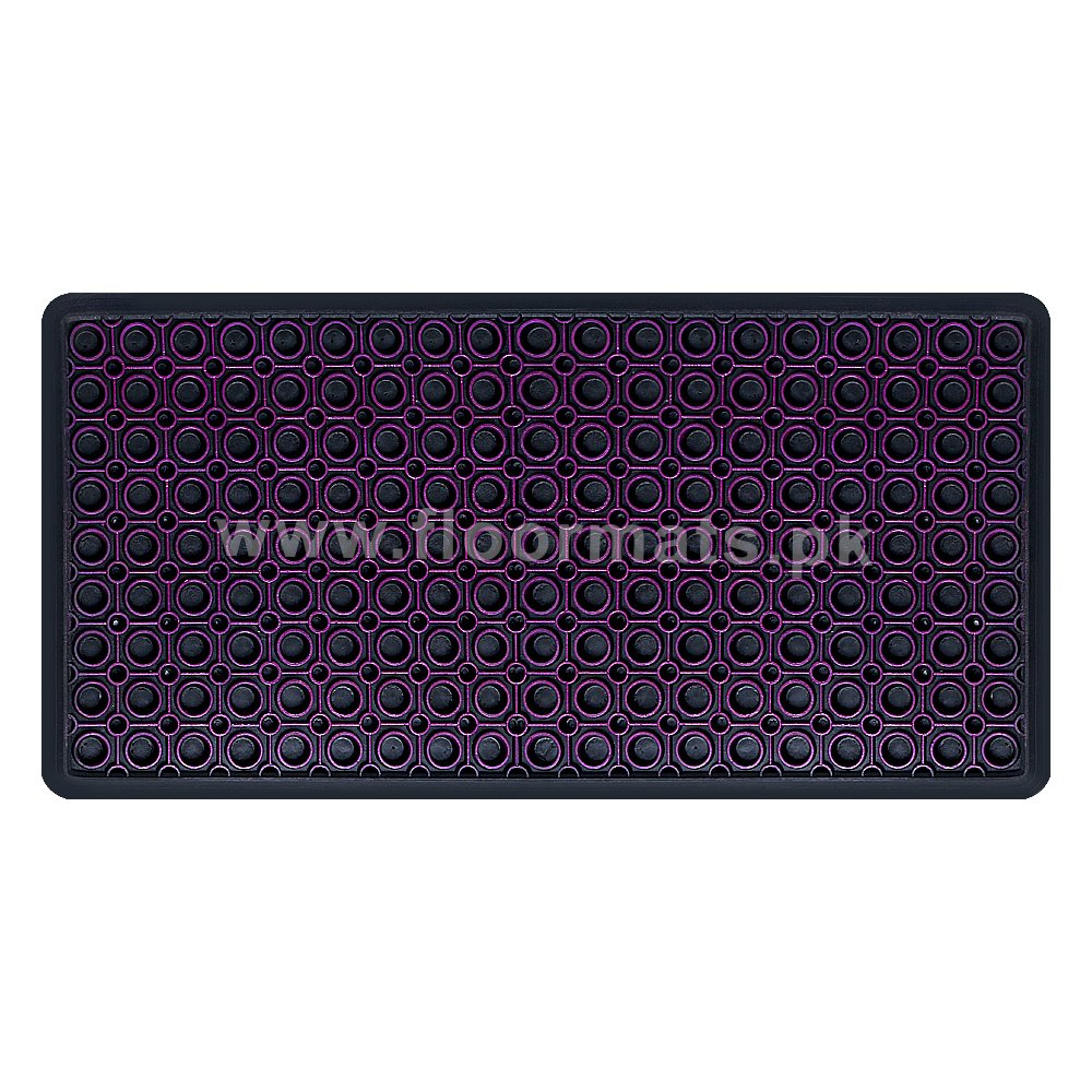 SMALL FLOOR CARE PRINTED MAT- PURPLE - Image 2